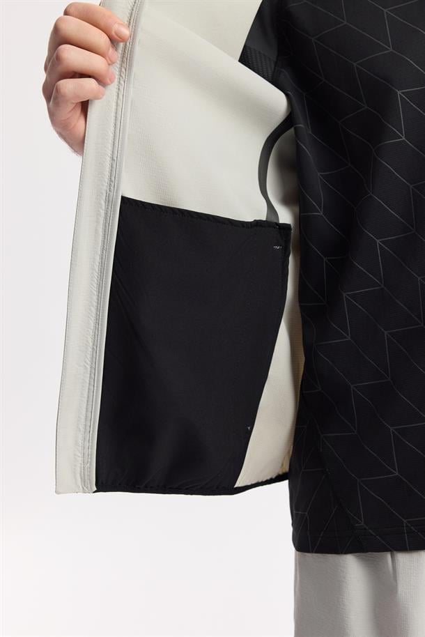 Taş Dik Yaka Su İtici Rüzgar Geçirmez Bi Stretch Yelek