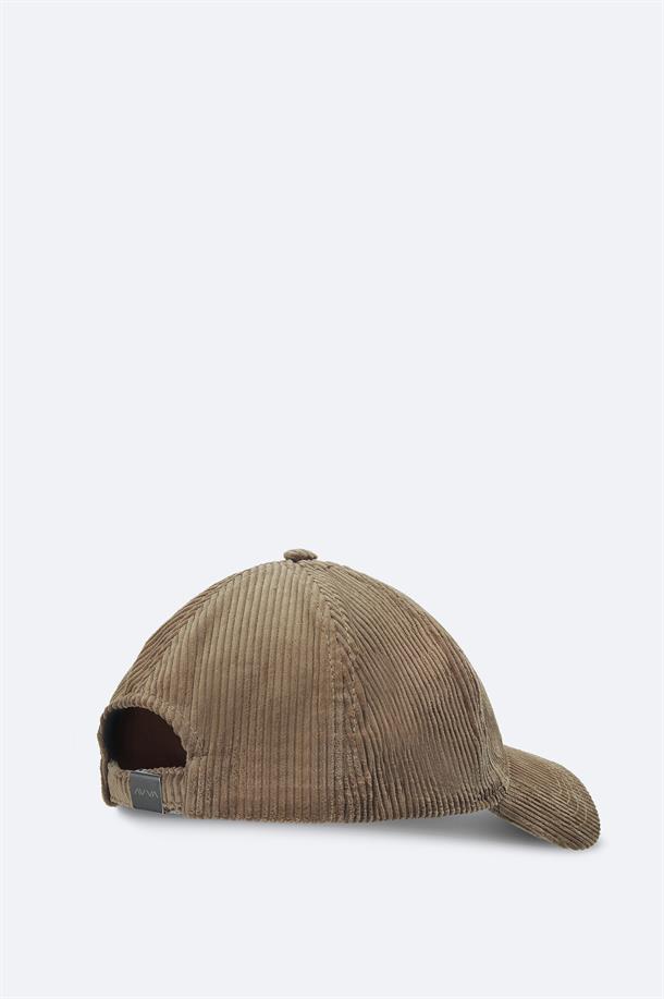 Vizon %100 Pamuk Fitilli Kadife Spor Şapkası