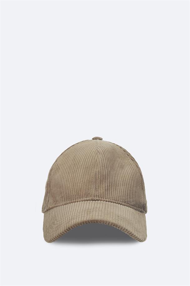 Vizon %100 Pamuk Fitilli Kadife Spor Şapkası