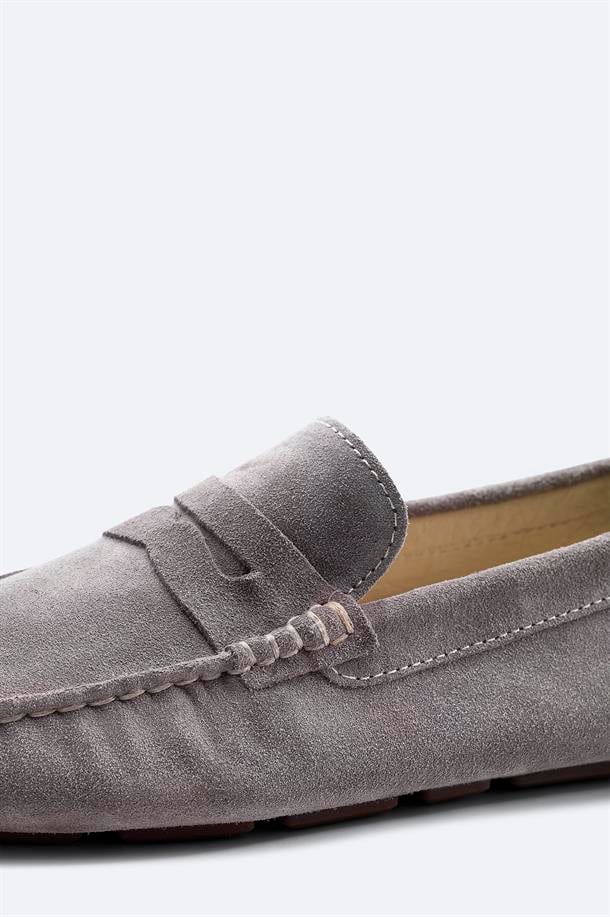 Vizon %100 Süet Hafif Loafer Ayakkabı