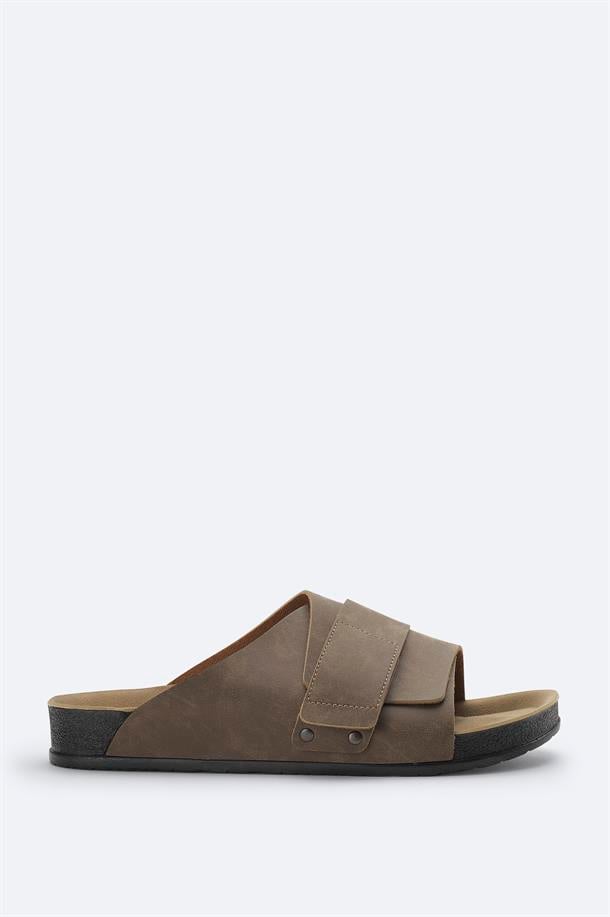 Vizon Tek Bantlı Hafif Rahat Taban Sandalet Terlik