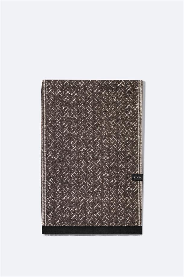 Vizon Viskon Karışımlı Püsküllü Desenli Şal