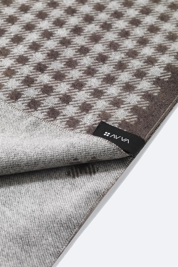 Vizon Viskon Karışımlı Püsküllü Desenli Şal