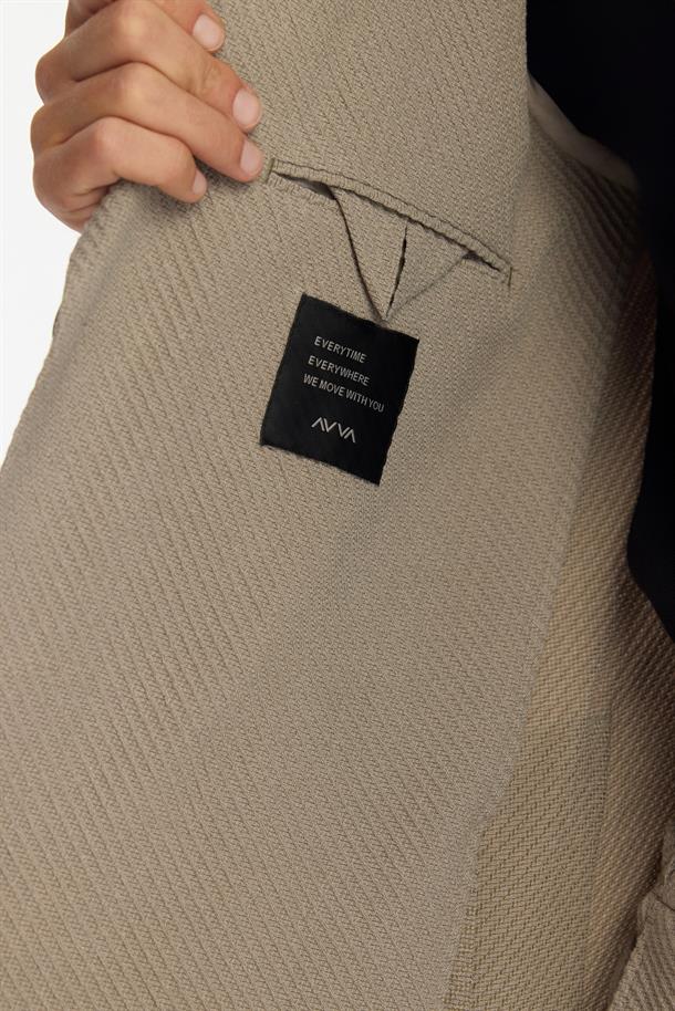 Vizon Mono Yaka Bi-Stretch Astarsız Blazer Ceket