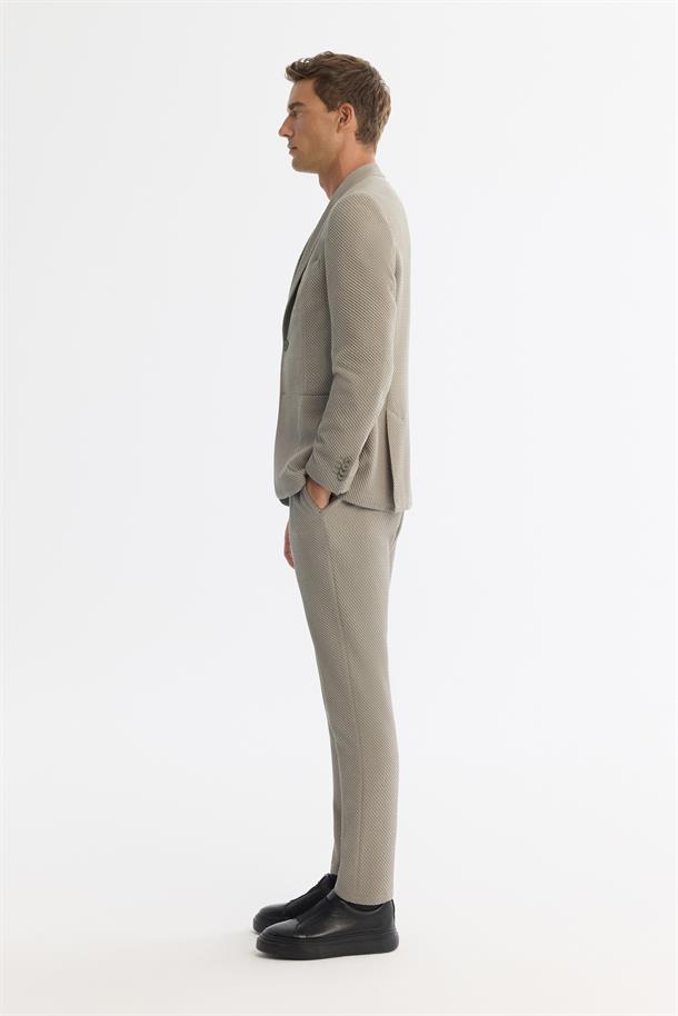 Vizon Mono Yaka Bi-Stretch Astarsız Blazer Ceket