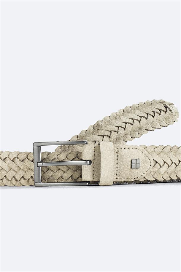 Vizon %100 Deri Örgülü Klasik Tokalı Kemer