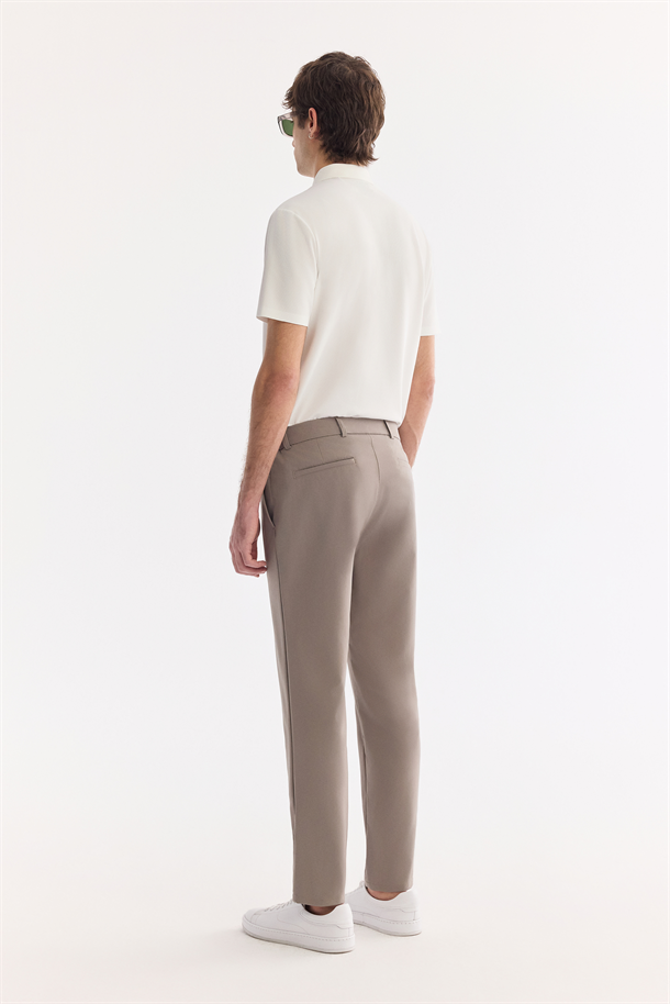 Vizon Yanı Lastikli Kırışmaz Teknik Kumaş Pantolon