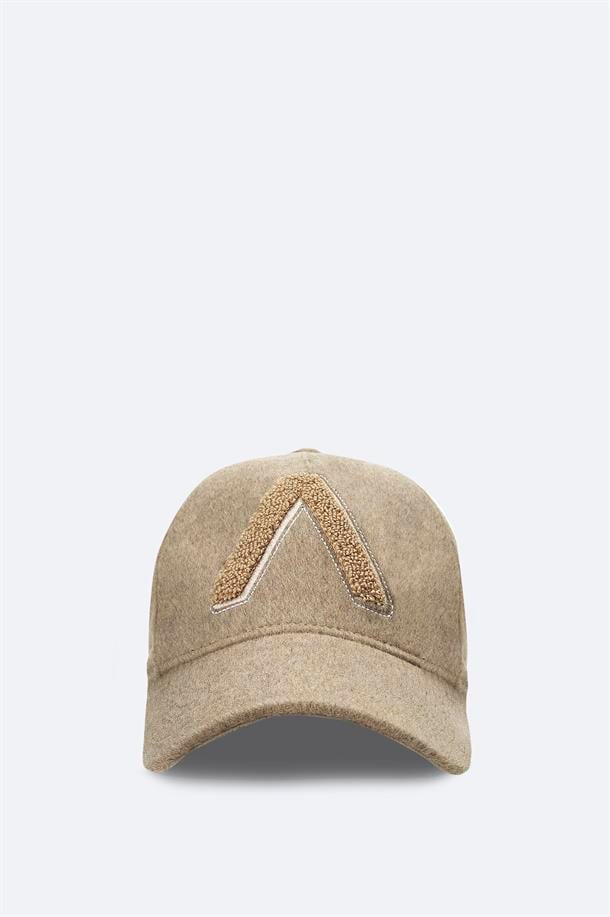 Vizon Yün Karışımlı Önü Nakış Detaylı Kaşe Şapka