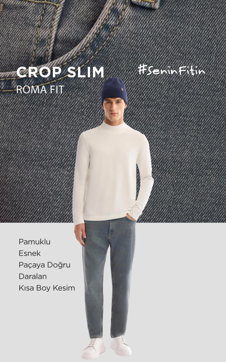 Roma Crop Slim Fit