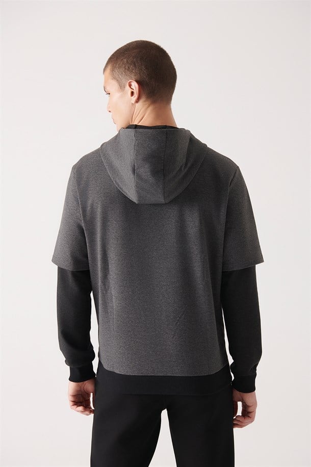 Parçalı Sweatshirt