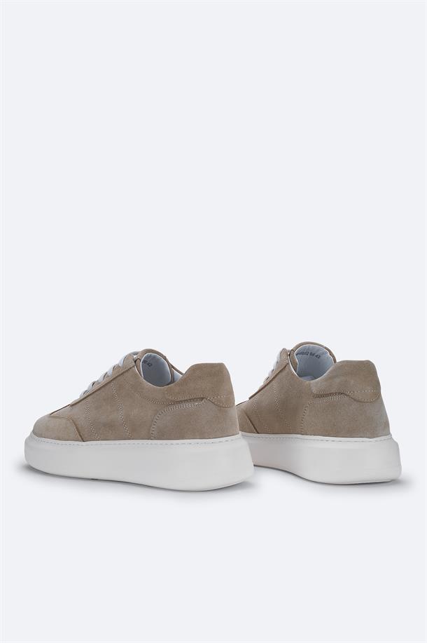 Beige Suede Casual Shoes