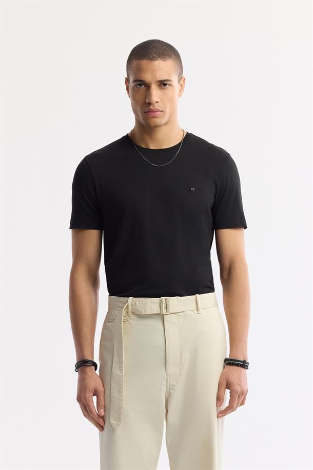Bej Klasik Bel Ekstra Kemerli Sardes Baggy Fit Pantolon