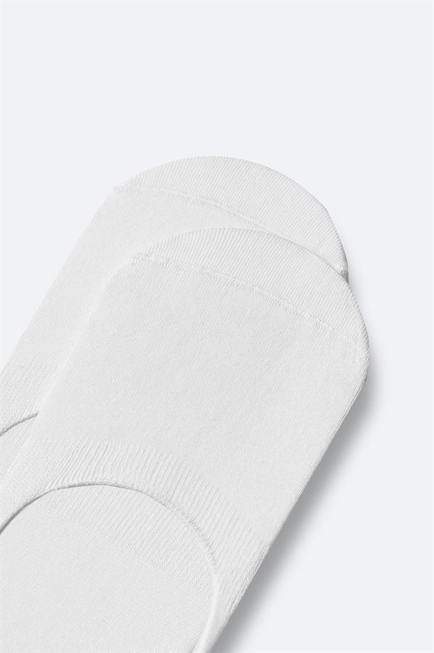 White Footie Socks