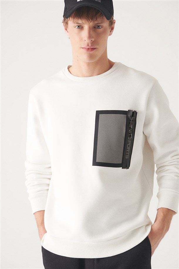 Kontrast Cepli Sweatshirt