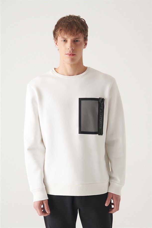 Kontrast Cepli Sweatshirt