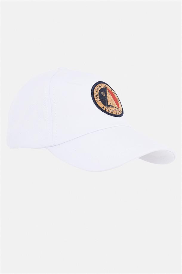 Beyaz Logolu Spor Şapka