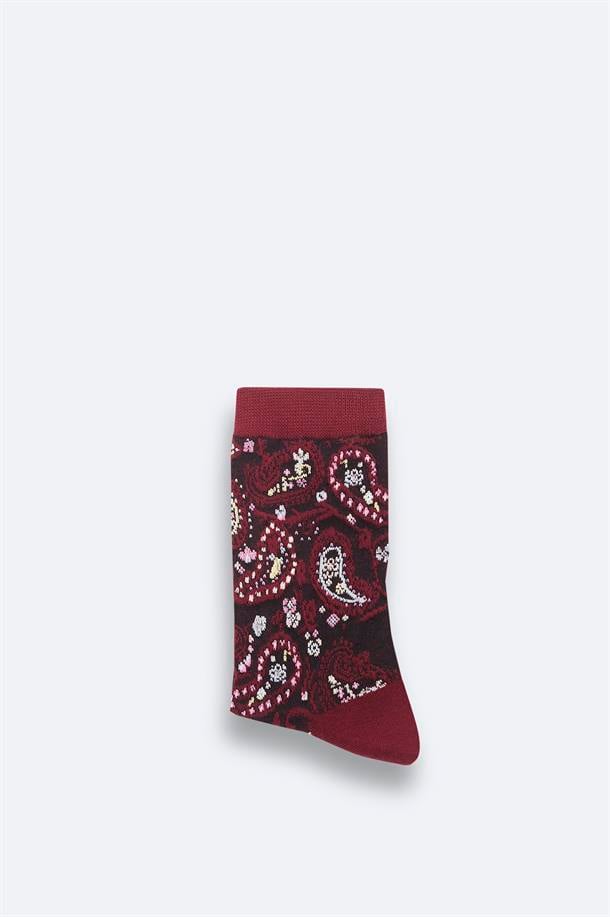 Burgundy Socks