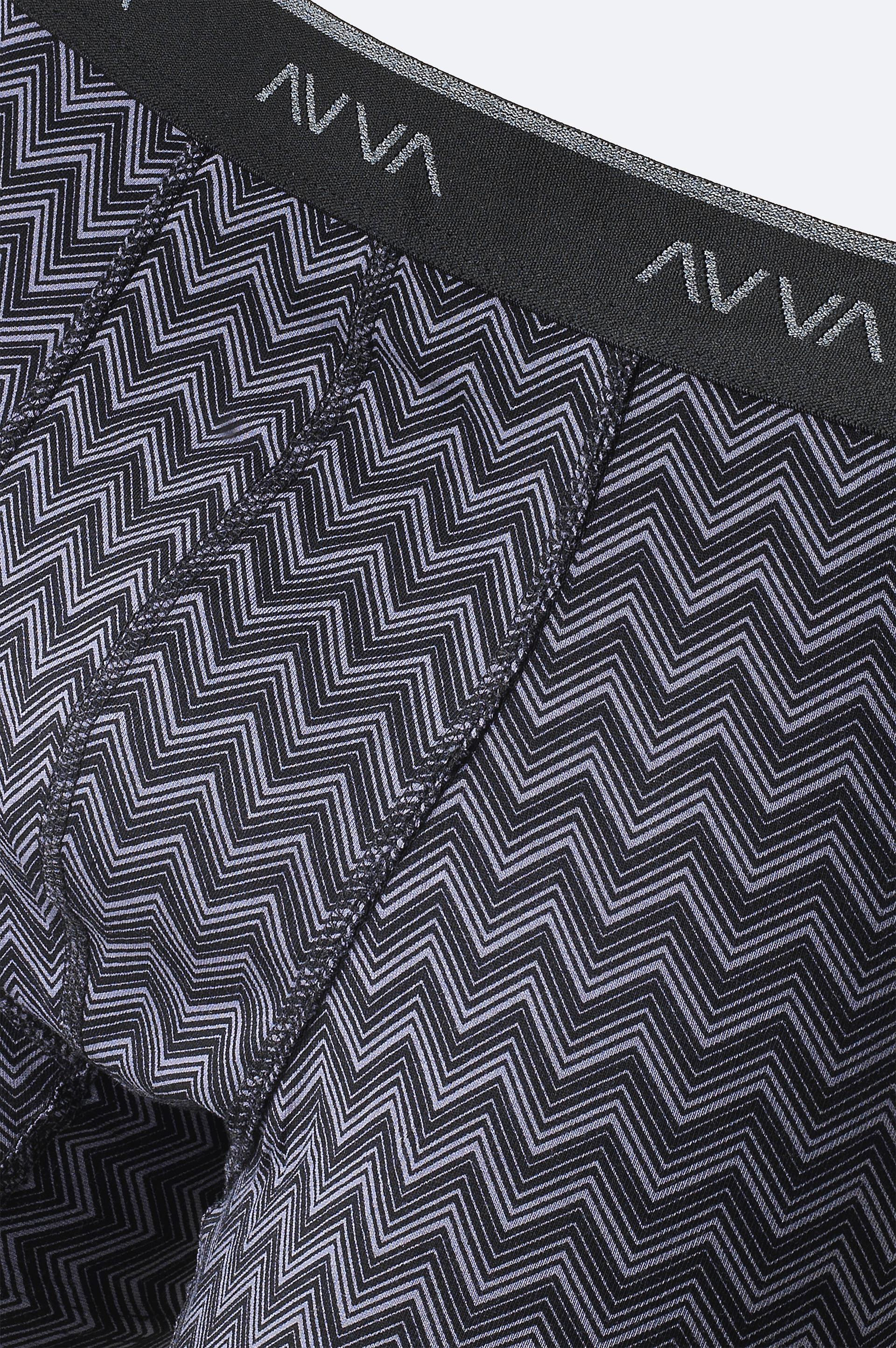 Antrasit Zigzag Desenli Tekli Boxer