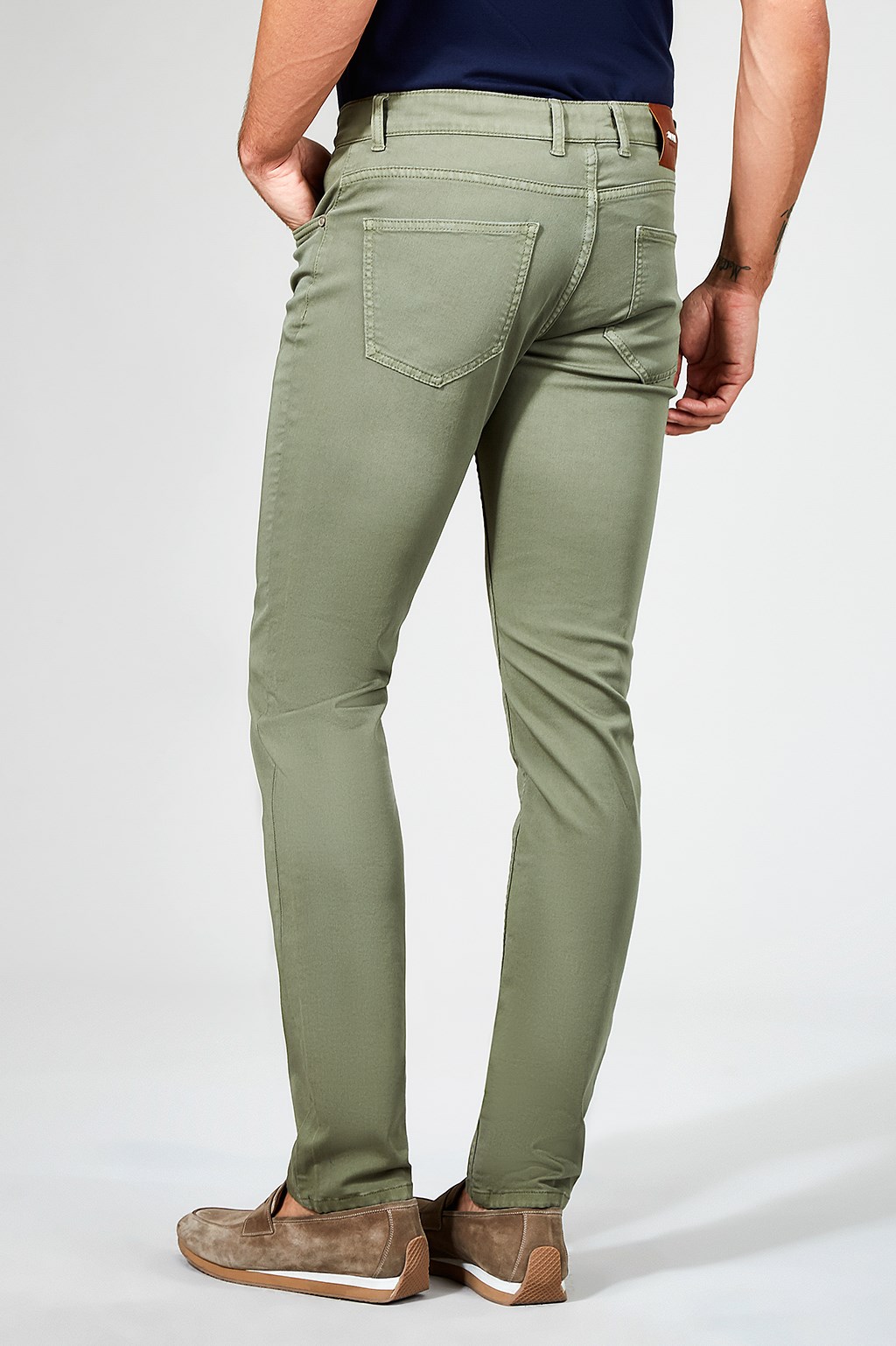 Yeşil 5 Cepli Basic Slim Fit Pantolon B003500-12 - AVVA