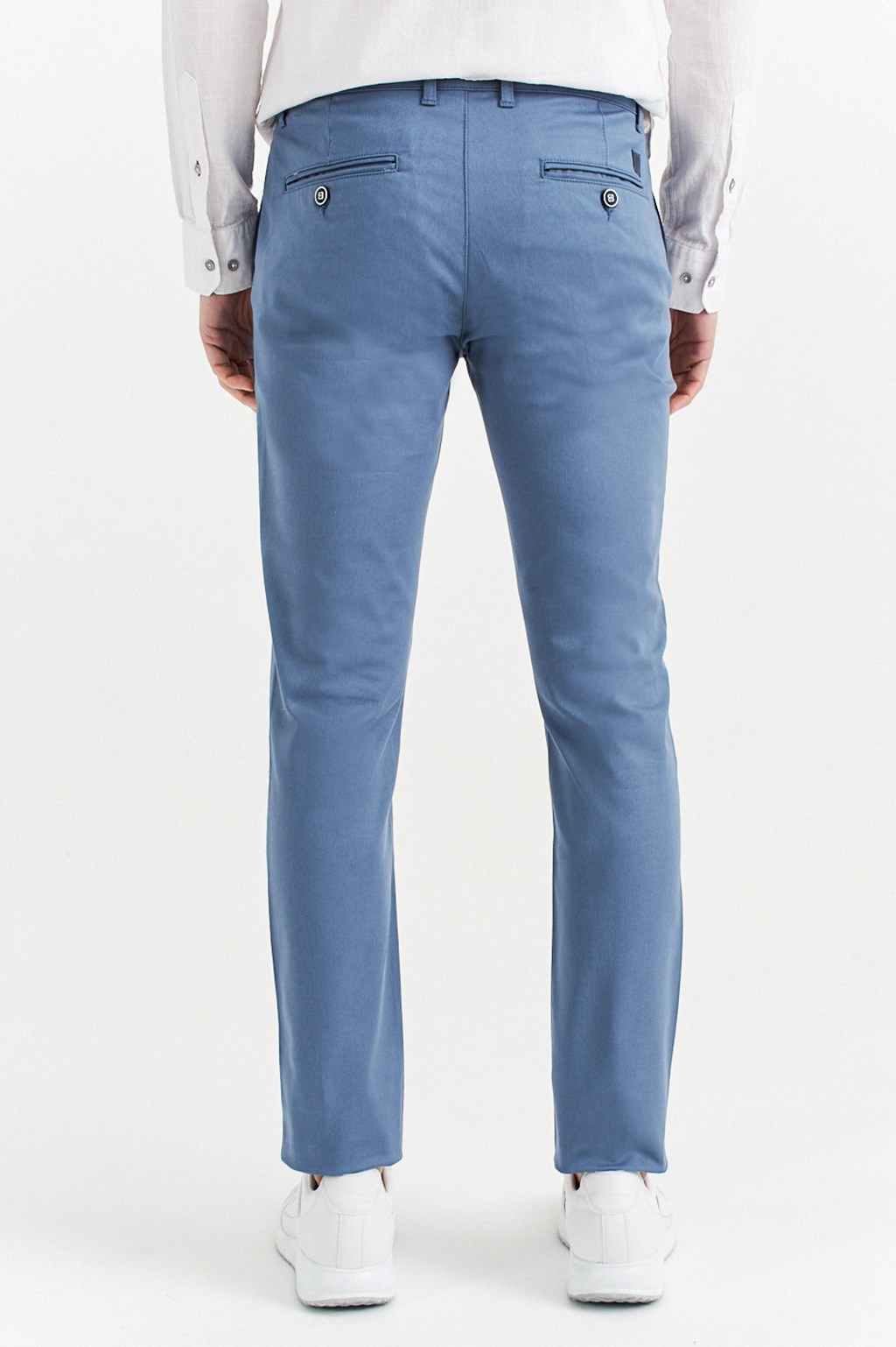 Açık Mavi Yandan Cepli Basic Slim Fit Pantolon A01Y3042-78 - AVVA