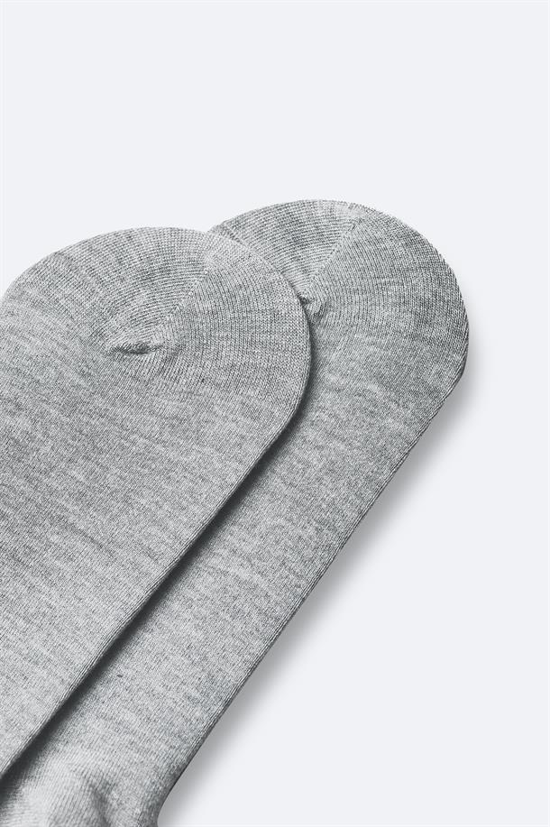 Grey Footie Socks