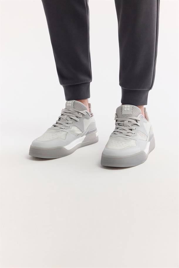 Gri Esnek Taban Sneaker Ayakkabı