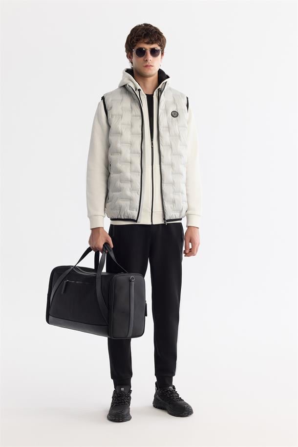 Grey Windproof Lightweight Puffer Gilet