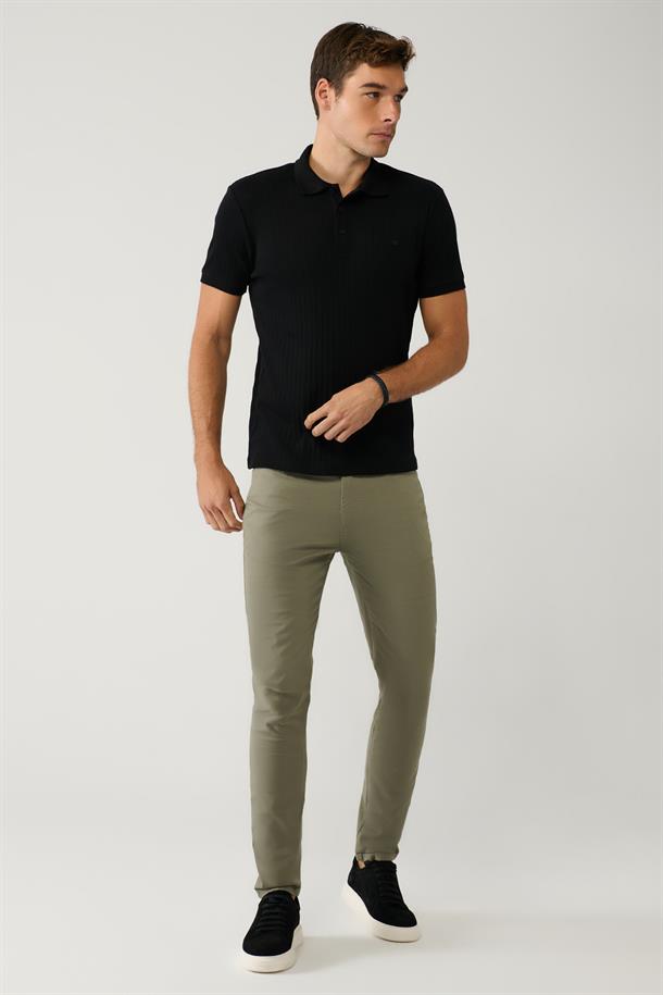 Haki Klasik Bel 5 Cep Pantolon