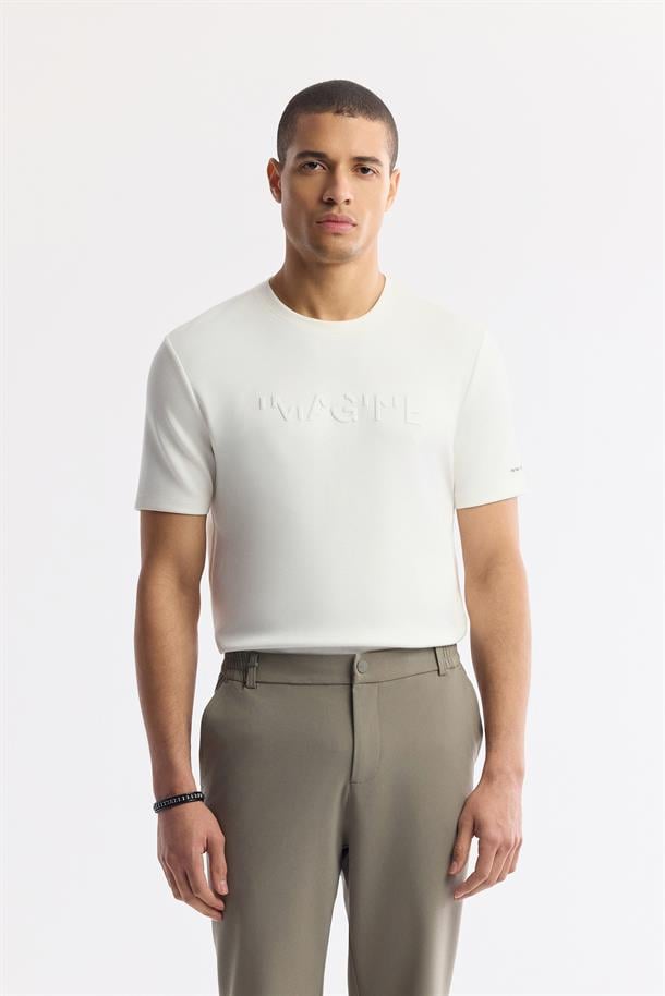 Haki Yanı Lastikli Teknik Kumaş Nora Slim Fit Pantolon