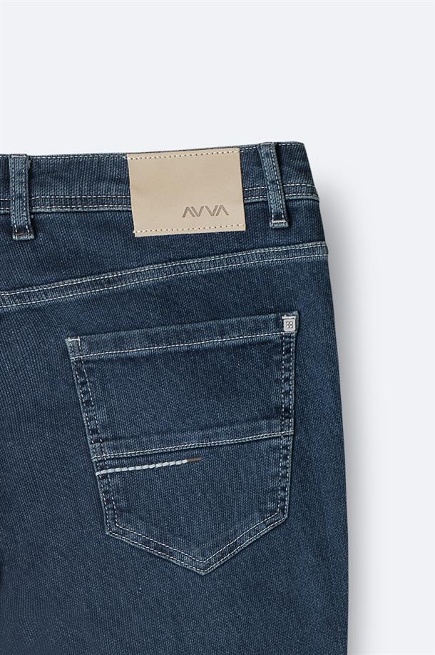 İndigo Eskitme Yıkama Carrot Fit Jean Pantolon