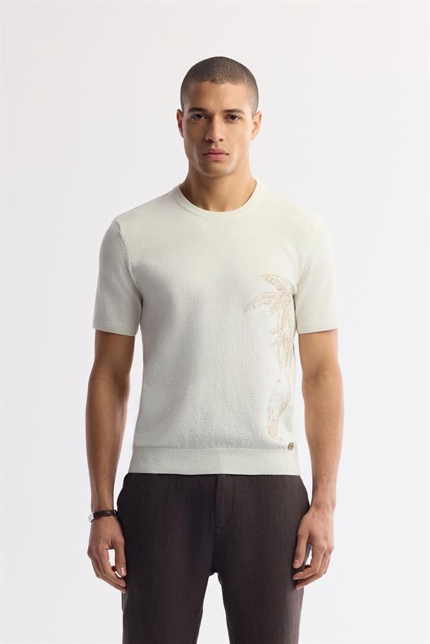 Kahve Beli Lastikli %100 Keten Issos Relaxed Fit Pantolon