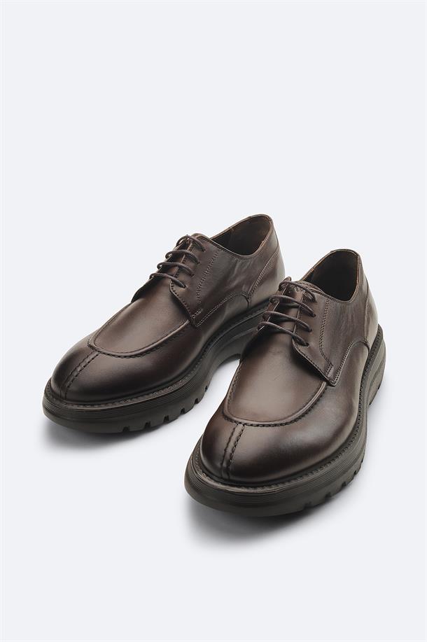 Brown Leather Casual Shoes