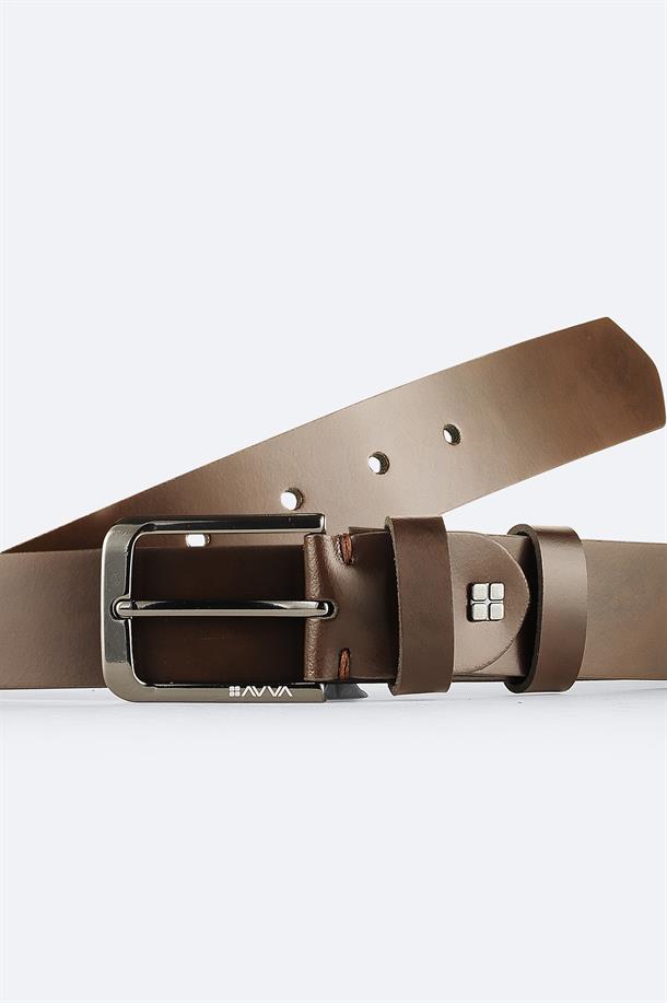 Brown Leather Belt