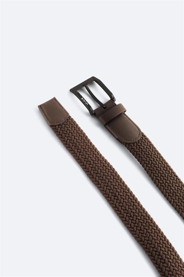 Brown Braided Belt