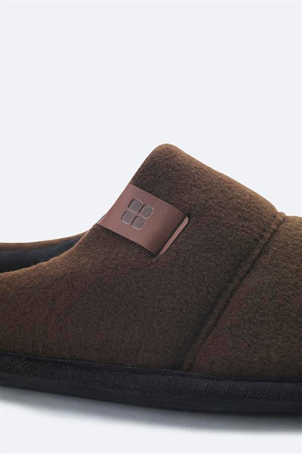 Brown Wool Slippers