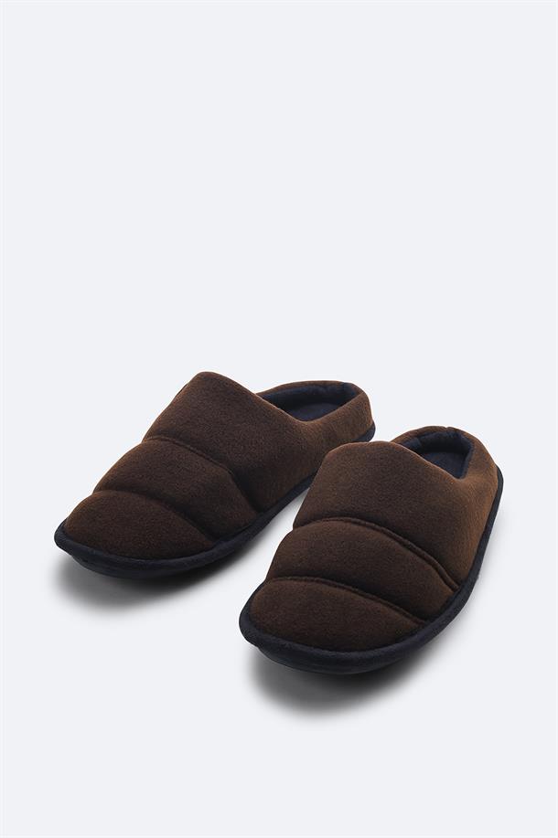 Brown Wool Slippers