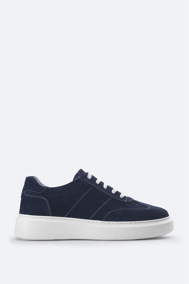 Navy Suede Casual Shoes