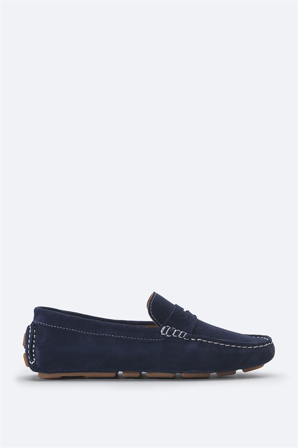 Navy Loafers