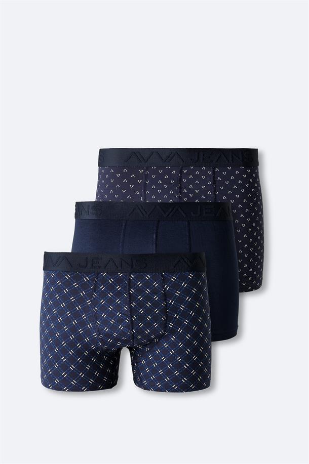 Navy 3 Pack Boxers