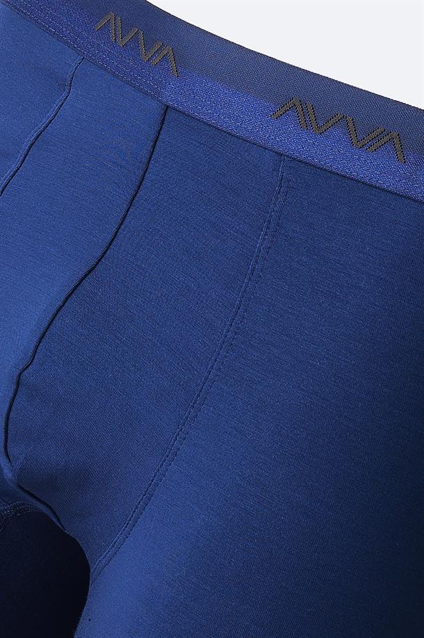 Lacivert Düz Basic Soft Touch Tekli Boxer
