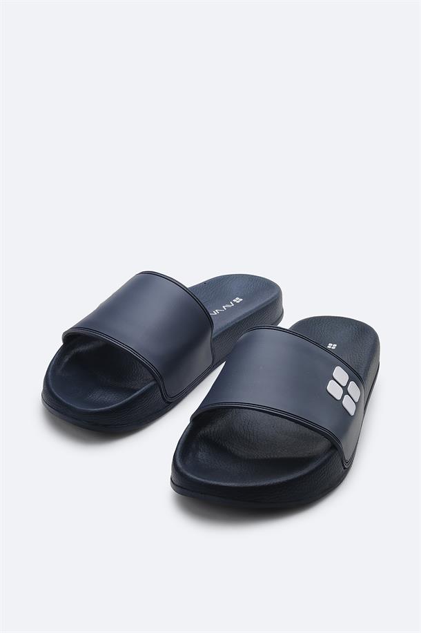 Navy Eva Slides