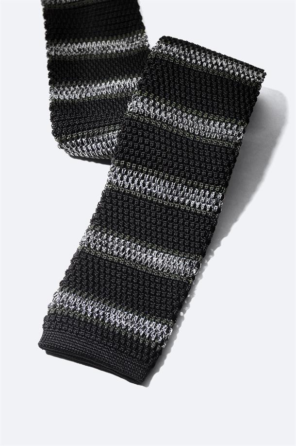 Navy Knit Tie