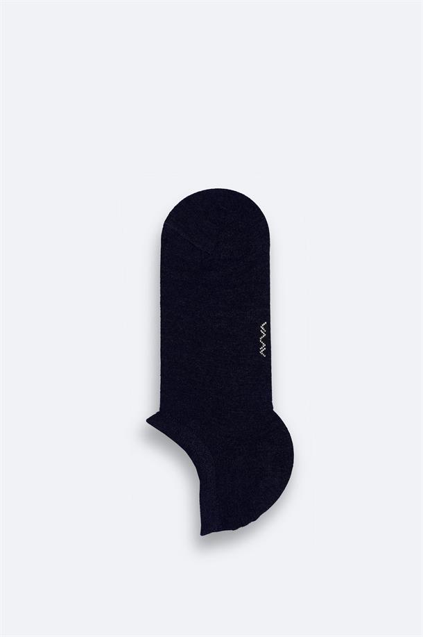 Lacivert Pamuklu Sneaker Çorap