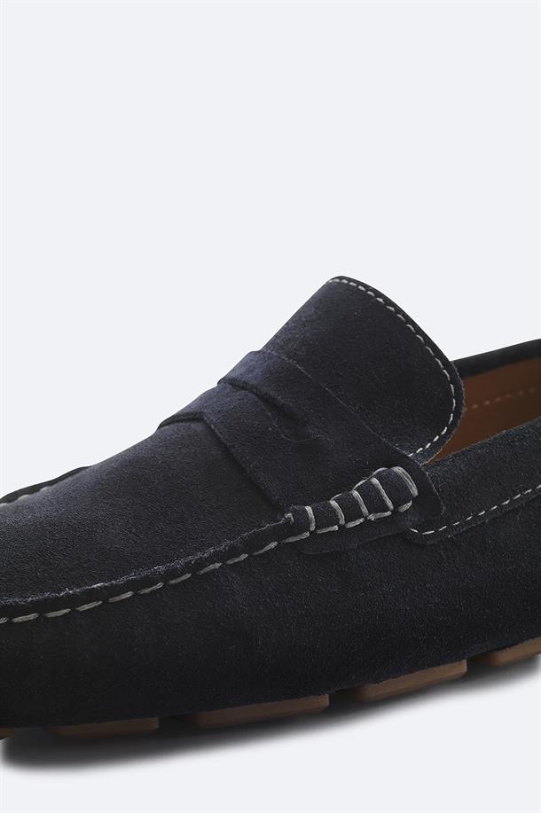 Navy Loafers