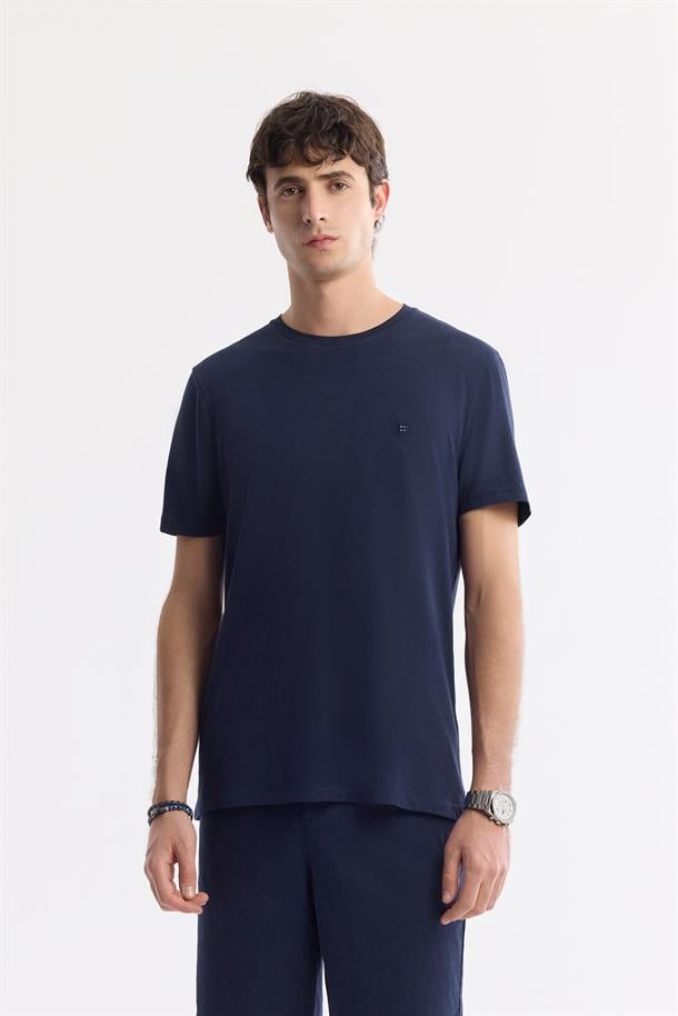 Navy Ultrasoft Crew Neck T-Shirt