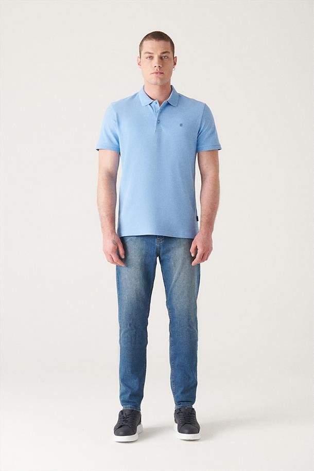 Mavi Polo Yaka Basic T-Shirt