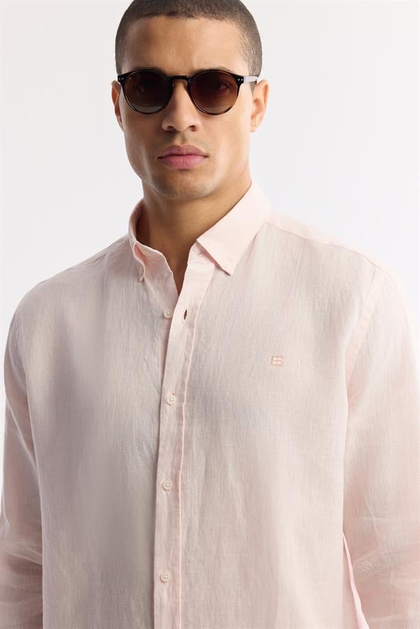 Pink Linen Shirt