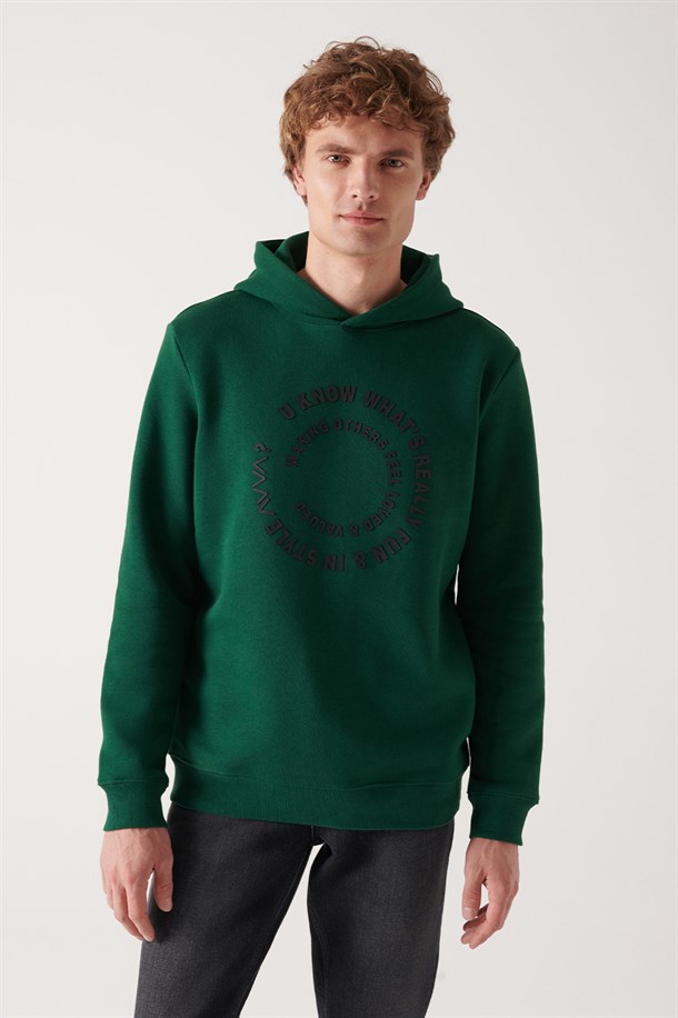 Reflektör Baskılı Sweatshirt