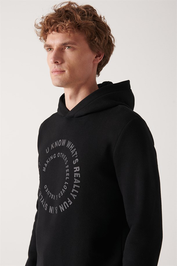 Reflektör Baskılı Sweatshirt