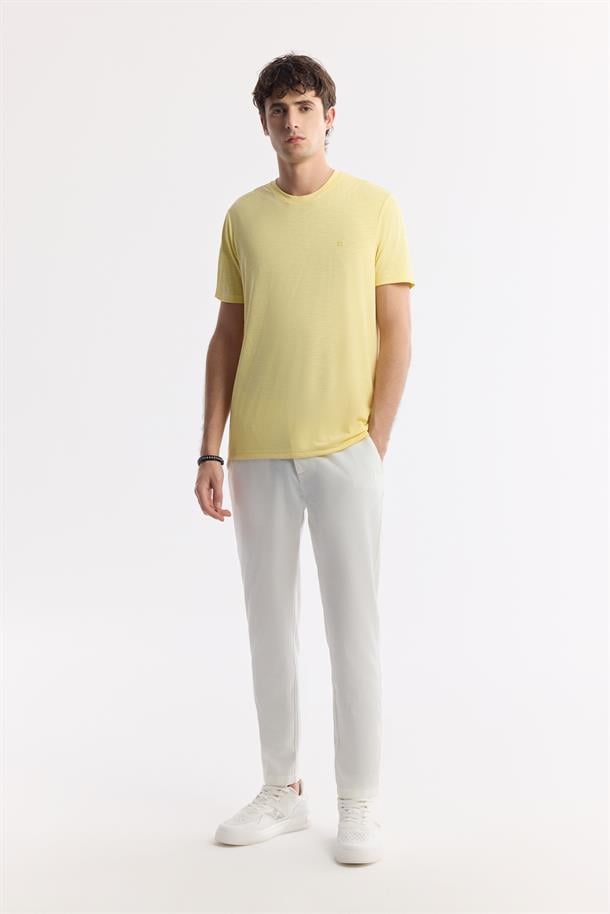 Yellow Soft Touch Crew Neck T-Shirt